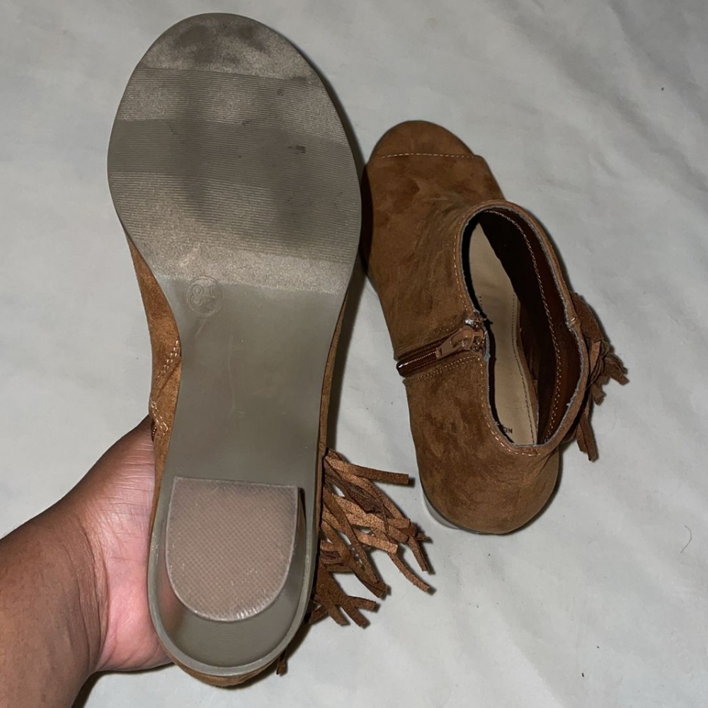 Preloved New Direction Open Toe Boot Size 8.5 - image 2